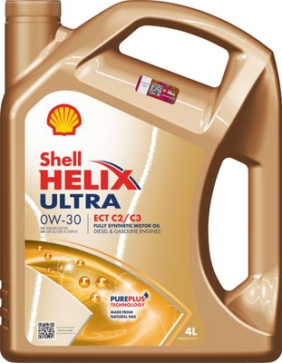 Олива моторна Shell Helix Ultra ECT C2/C3 0W-30 4л 550046306 фото